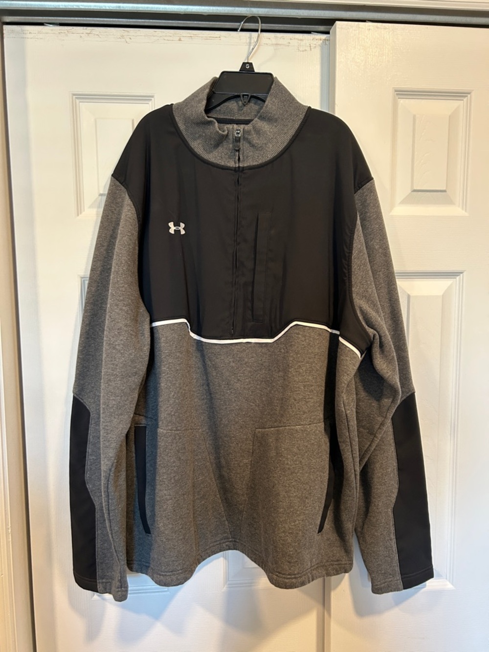 Under Armour Black & Grey Athletic Pullover Jacket